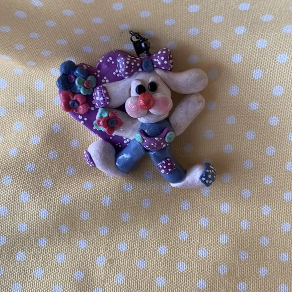 Handcrafted; Easter Bunny; Pastel; Ornament; - Picture 3 of 7